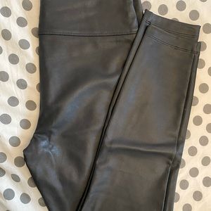 Brand New Faux Leather Leggings, lined